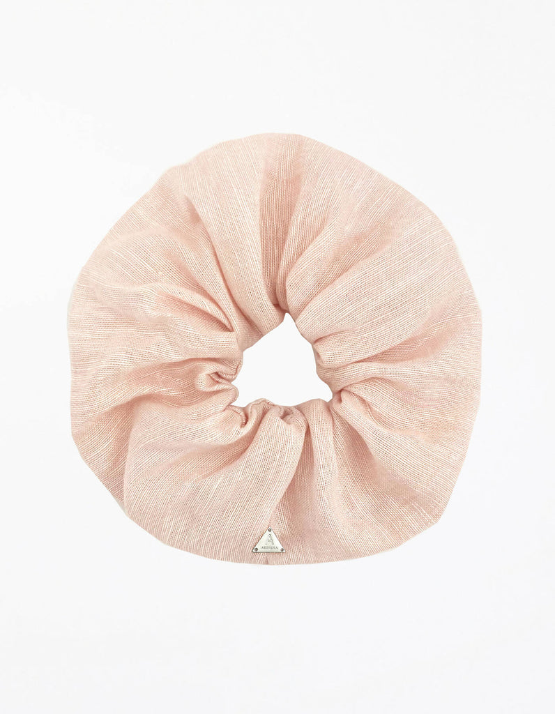 Lilou X-Large Linen Scrunchie - Rose