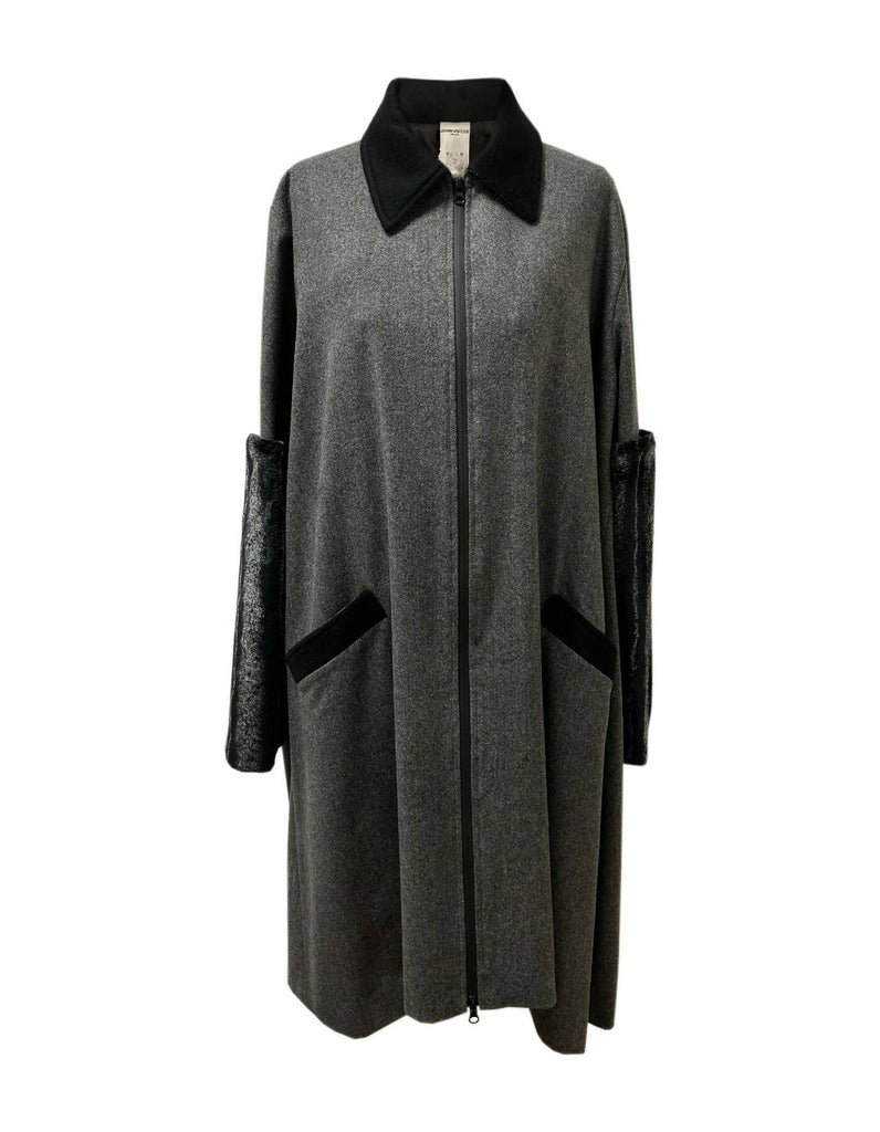 Cashmere long jacket