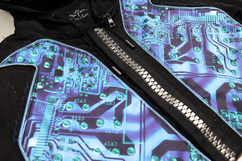 Circuit Board Disposal Cropped Jacket