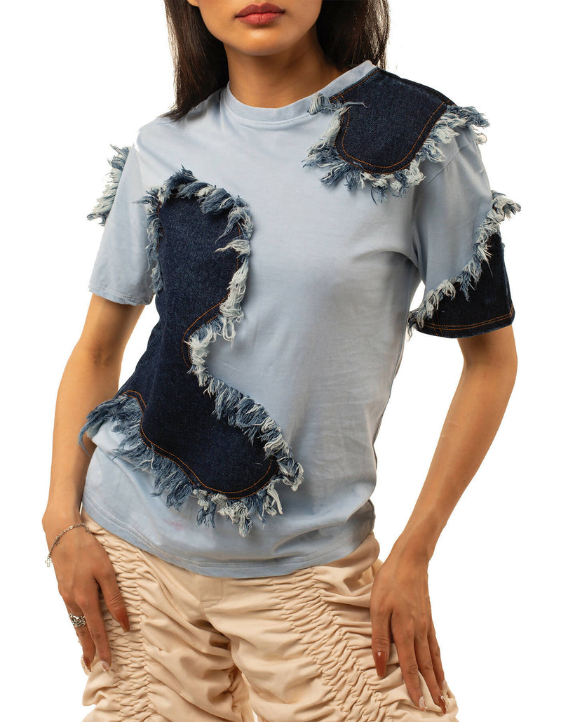 Ved Denim Mixed Tshirt