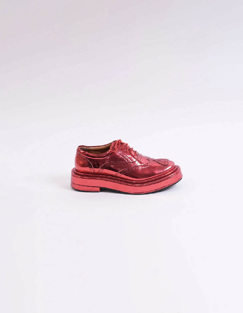 Heart Brogue Red