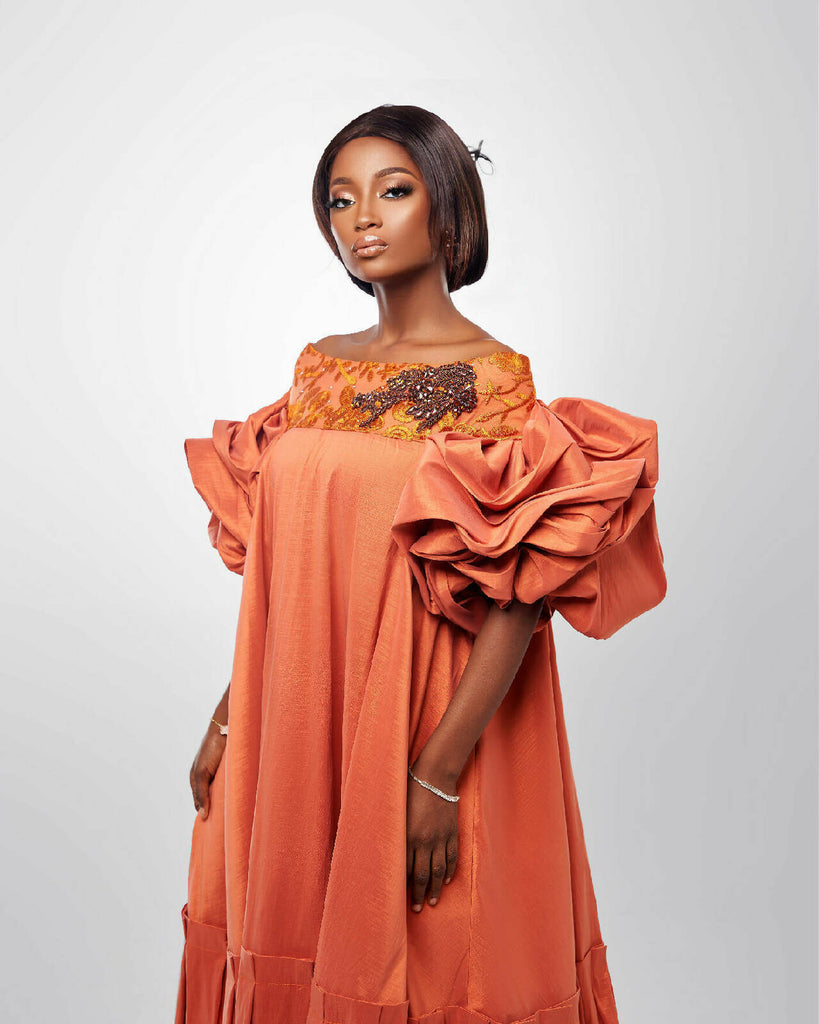 Ms Kaba Couture Dress 2.0 Terracotta