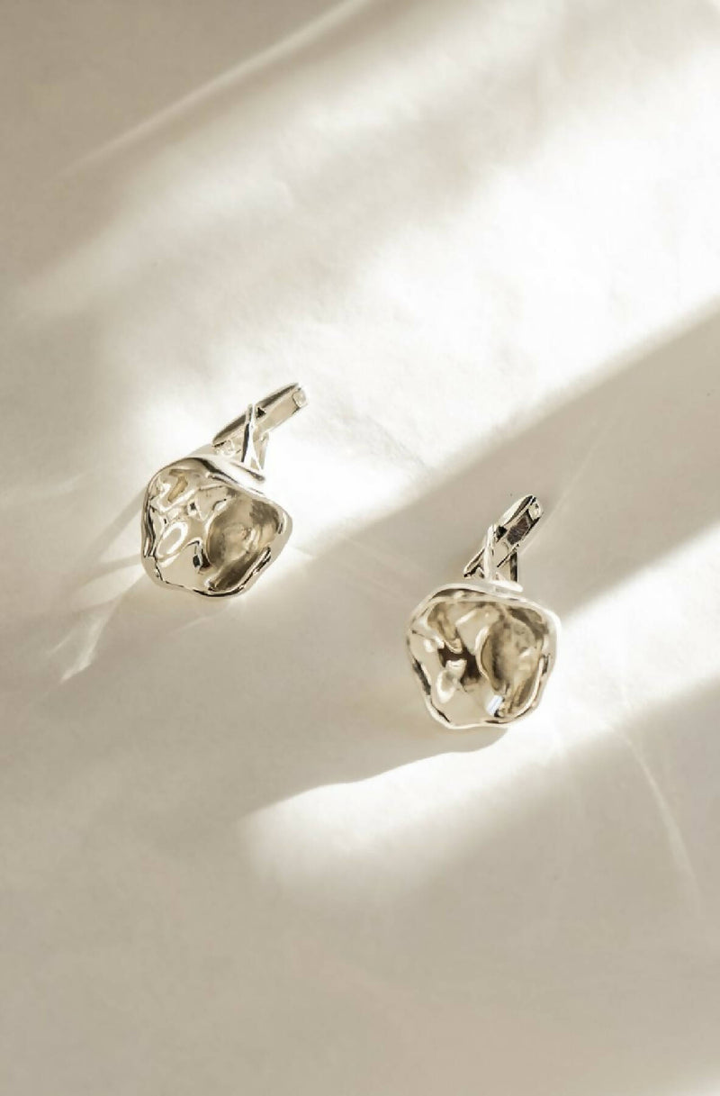 LUNA SILVER CUFFLINKS