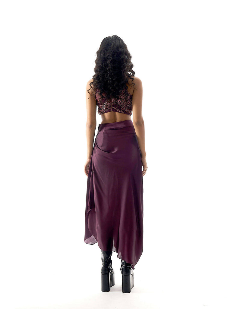 Showgirl Skirt in Burgundy