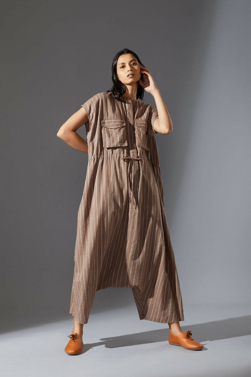 Mati Safari Beige Jumpsuit