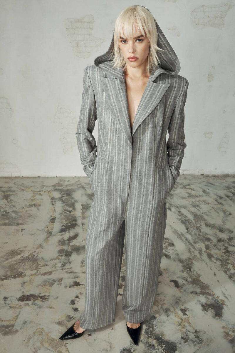 STRIPES WOOL JUMPSUIT