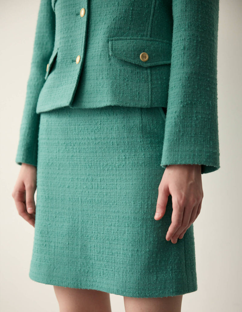 Tweed Suit Set Jacket & Skirt