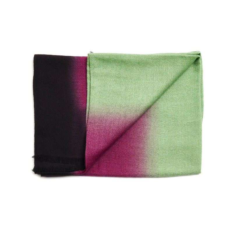 Iris Courtyard Merino Cashmere Handloom Ombre Scarf