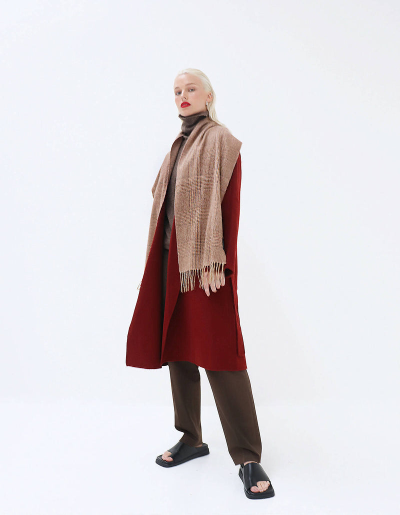 Terez Cashmere Checked Scarf