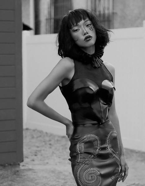 Sculptural Latex Top