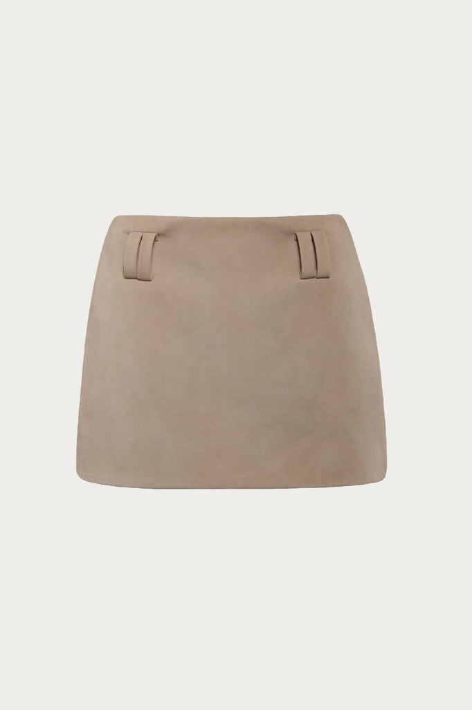 SUEDE MINI SKIRT