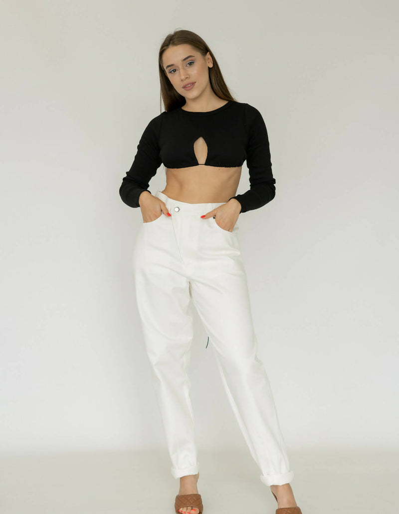 Banana jeans white