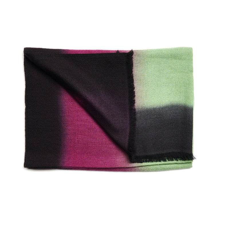 Iris Courtyard Merino Cashmere Handloom Ombre Scarf