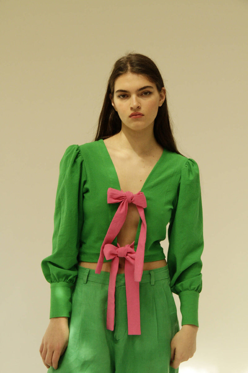 Matisse Ribbon Top - Green