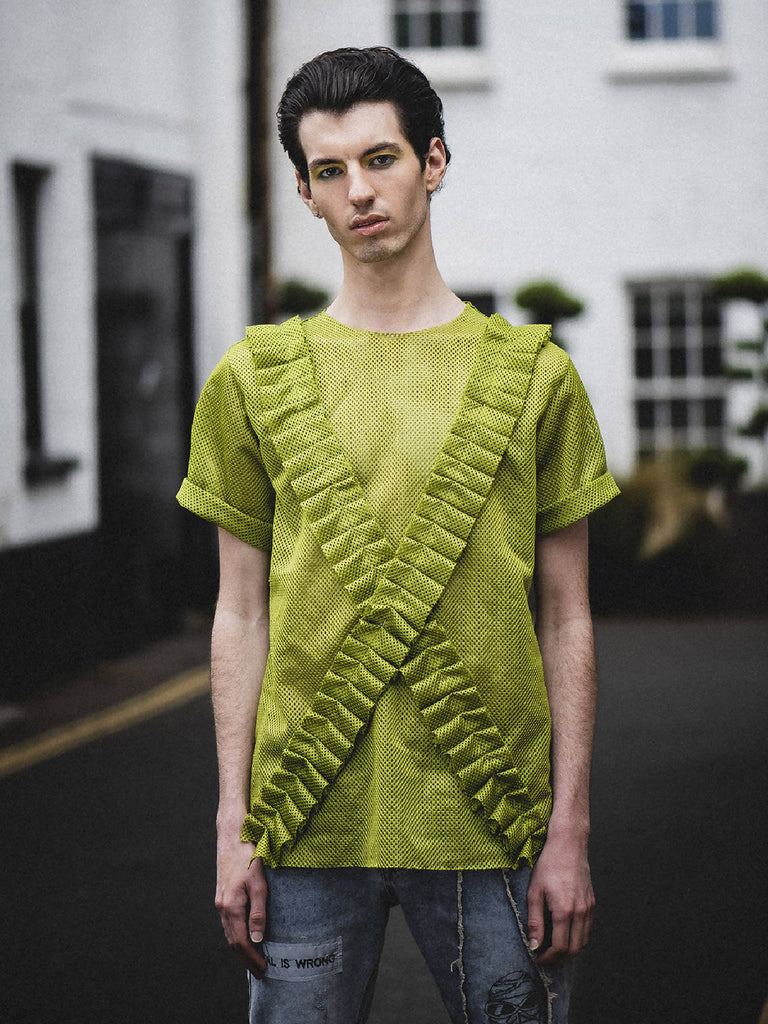 Untitled Seaweed Ruffle Tee