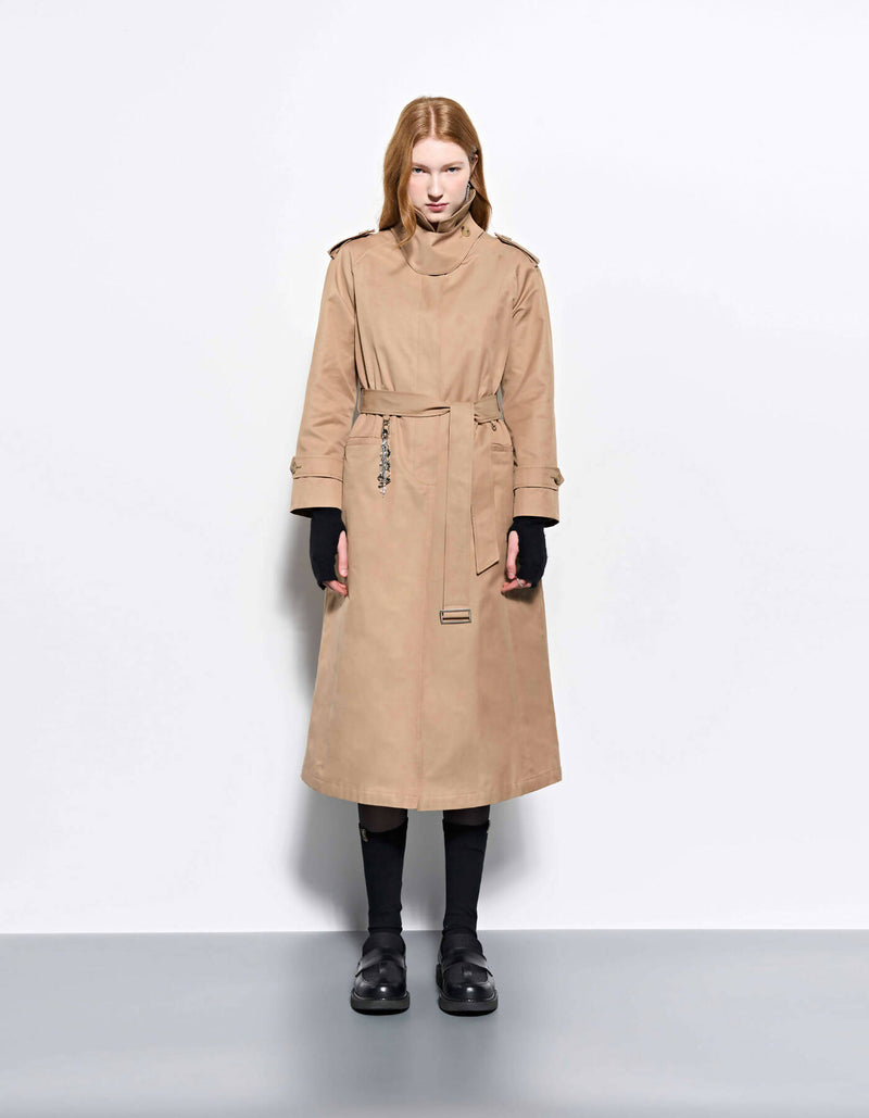 Throat Latch Trench Coat