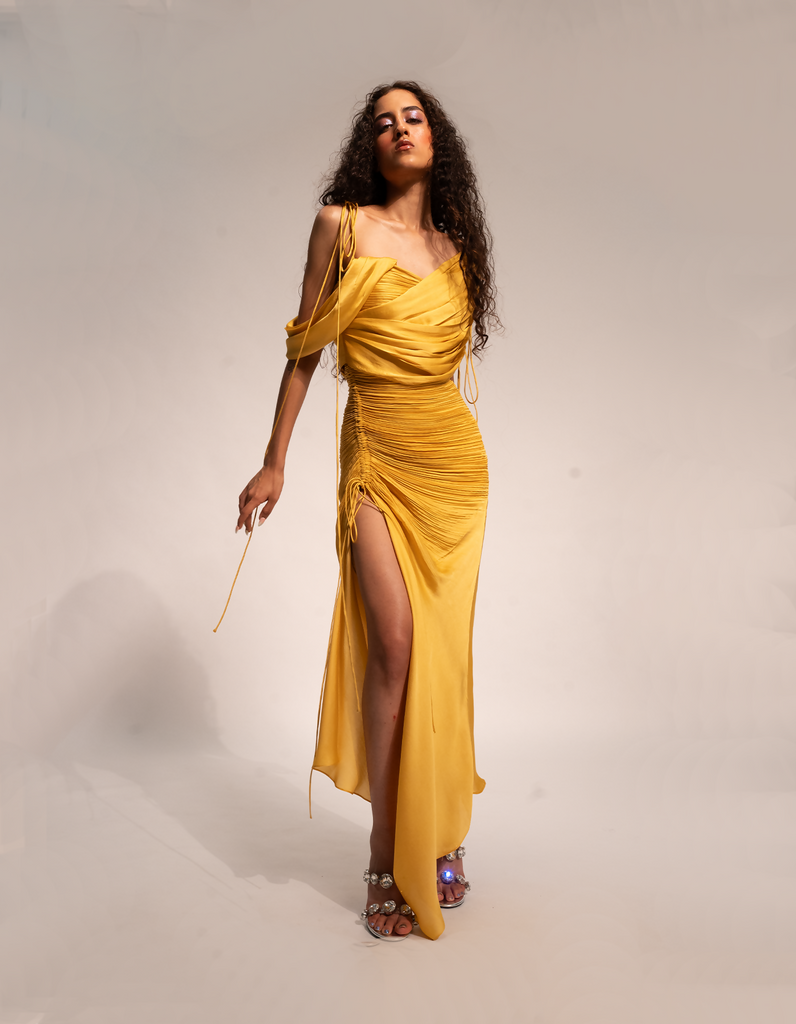 Yellow ray dress