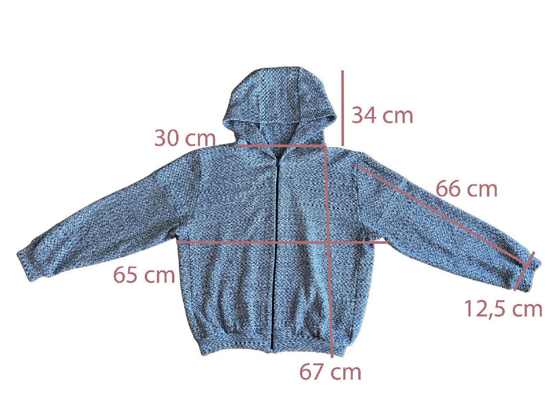 Zero Waste Zip-Up Hoodie JEAN