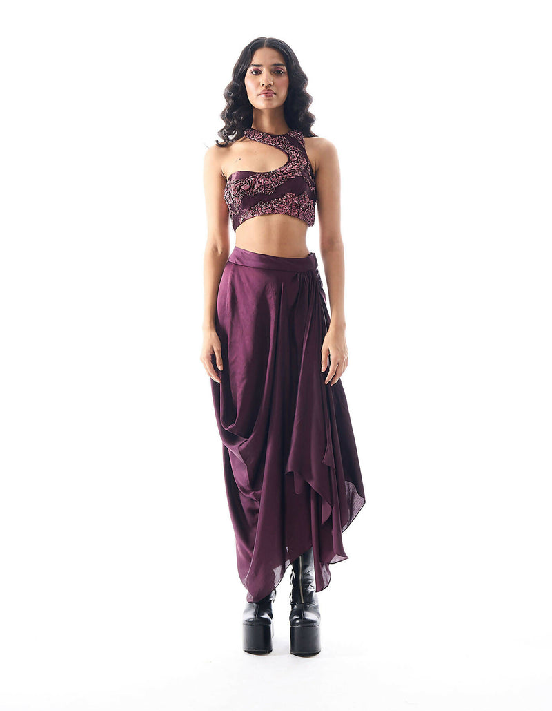 Showgirl Skirt in Burgundy