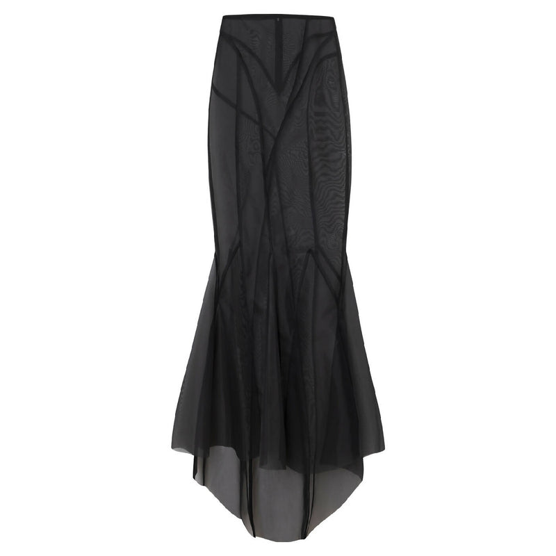 Long Godet Skirt