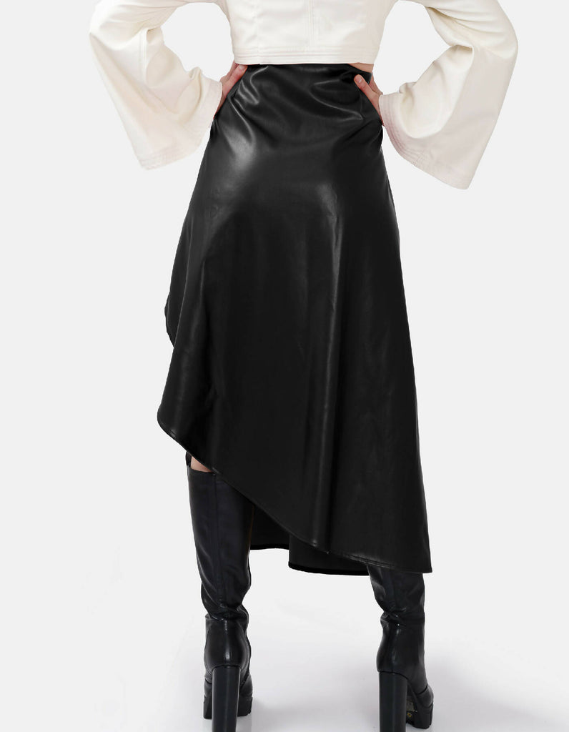 Fatale Asymmetrical Wrap Skirt