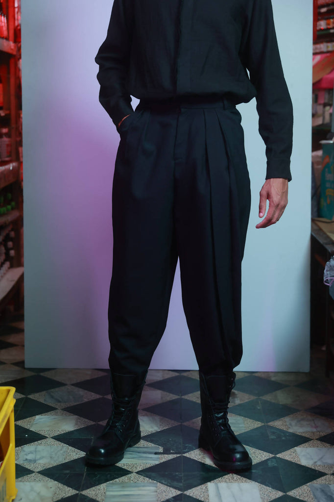 Harlem Style Pleated Suit Pants