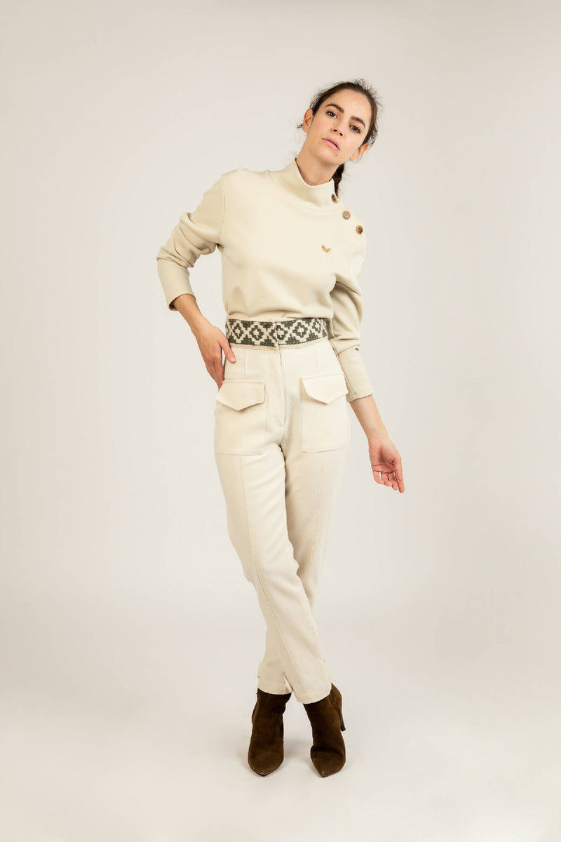 Fluid High Waist Trousers