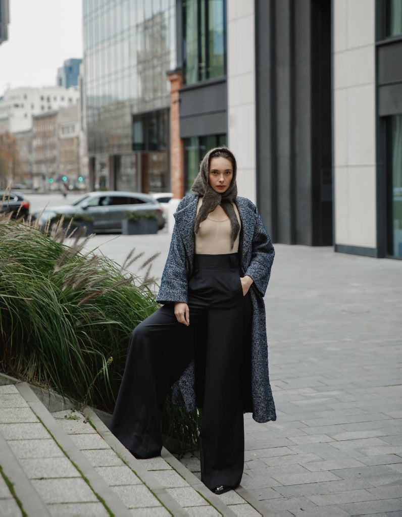 Black High-Waisted Palazzo