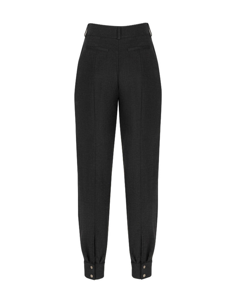 Cuffed Mid-Rise Pants