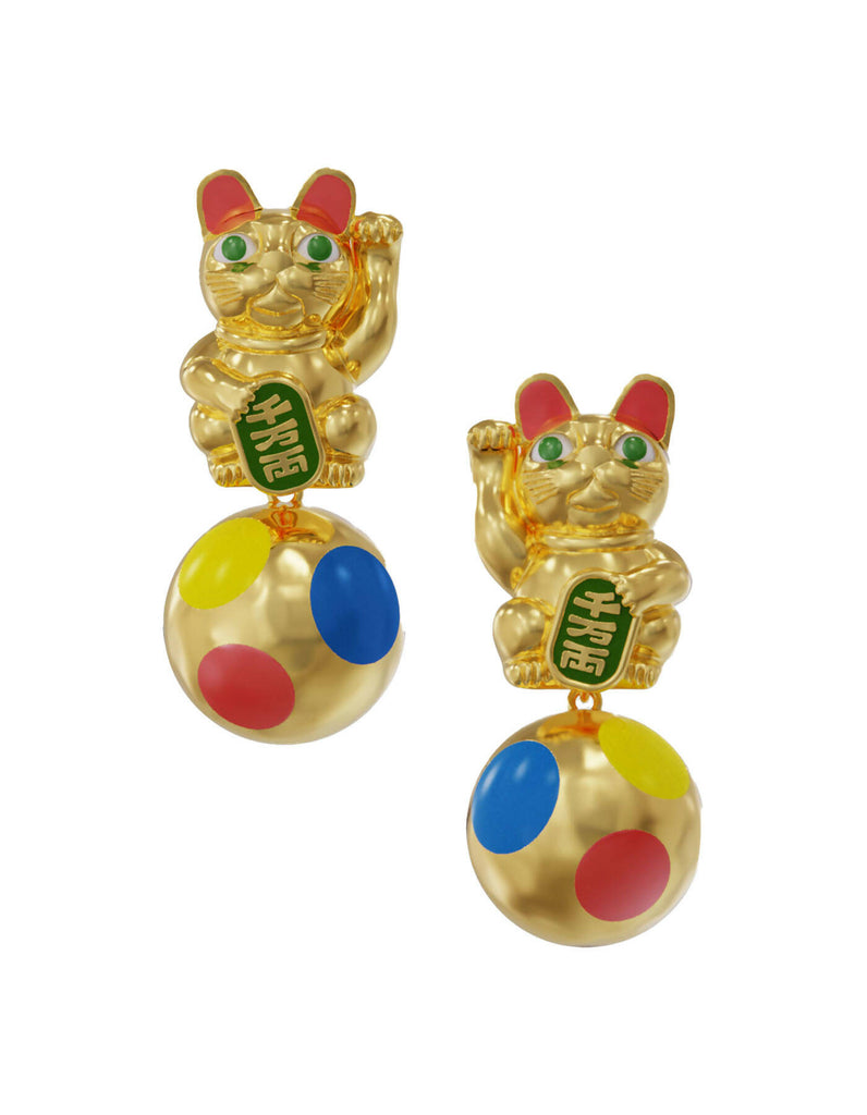 Maneki Neko Earrings