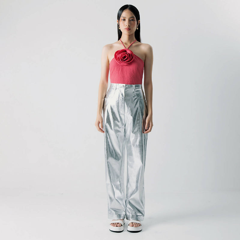 ATSTHELABEL RAVENSCA SILVER PANTS