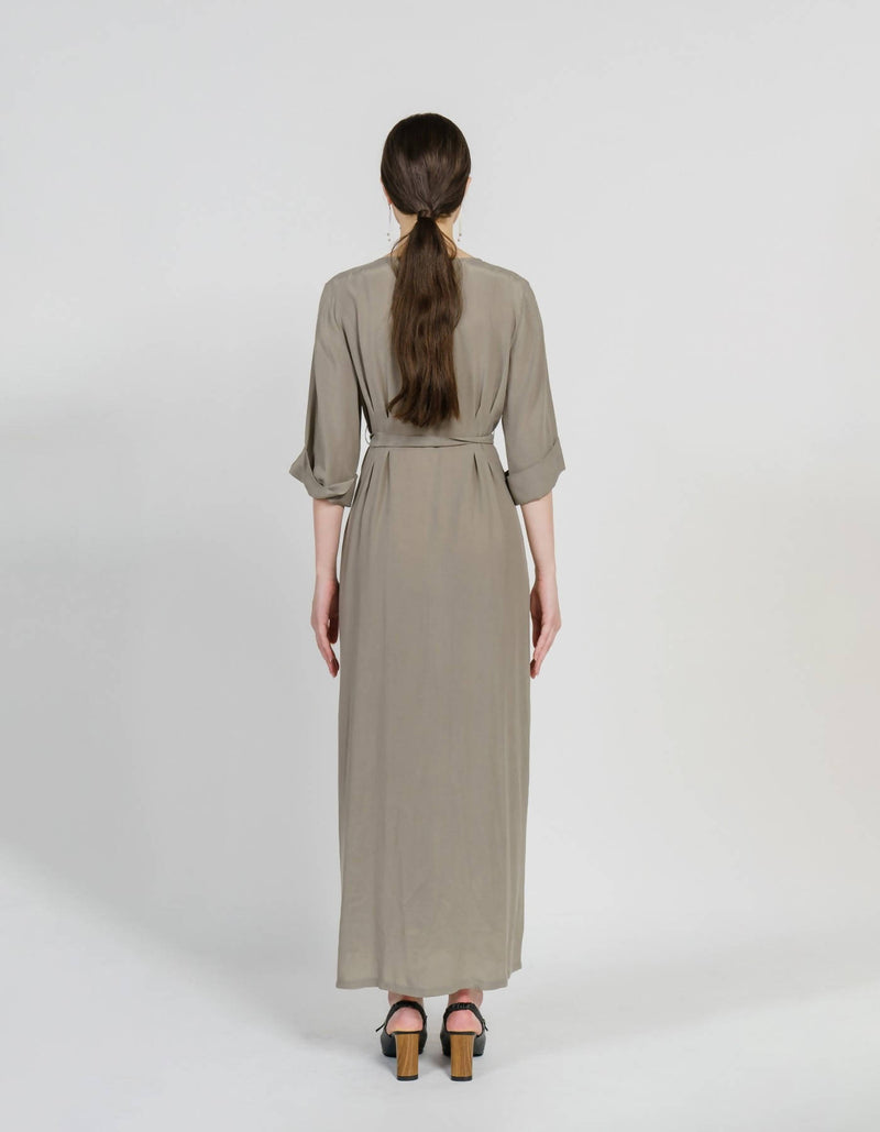 Maxi Robe Highwaist Shirt-Dress