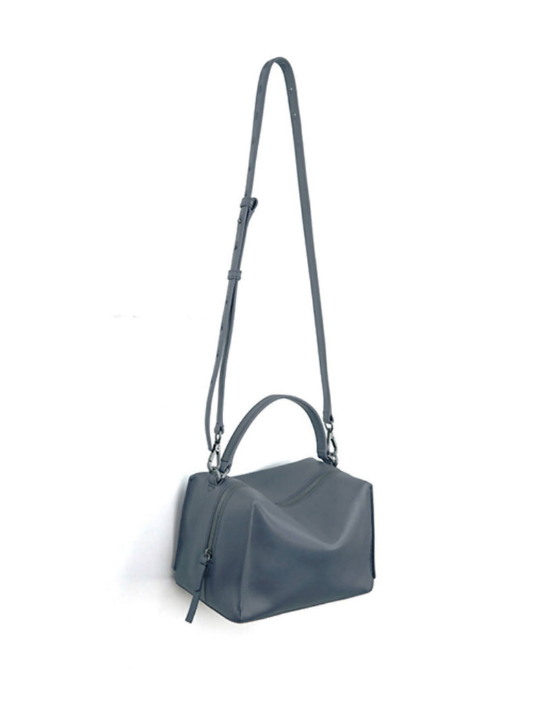 Valley Cube Shoulder Bag-Blue Mirage