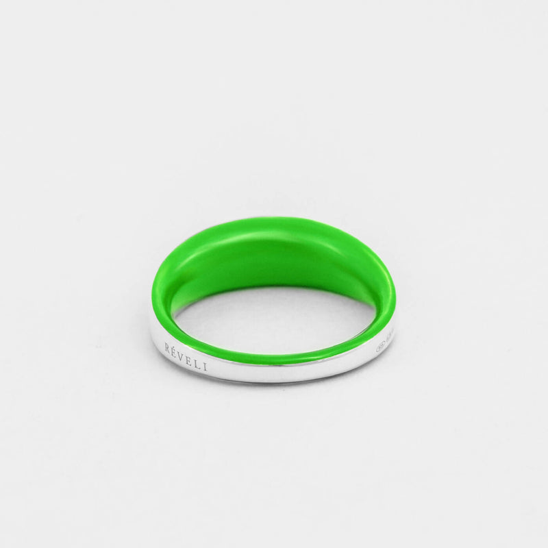 GREEN ETCH DOME RING