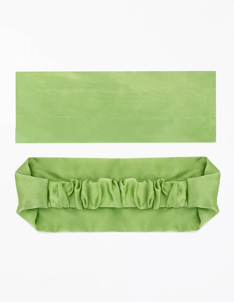 Claudine Silk Headwrap - Pistachio