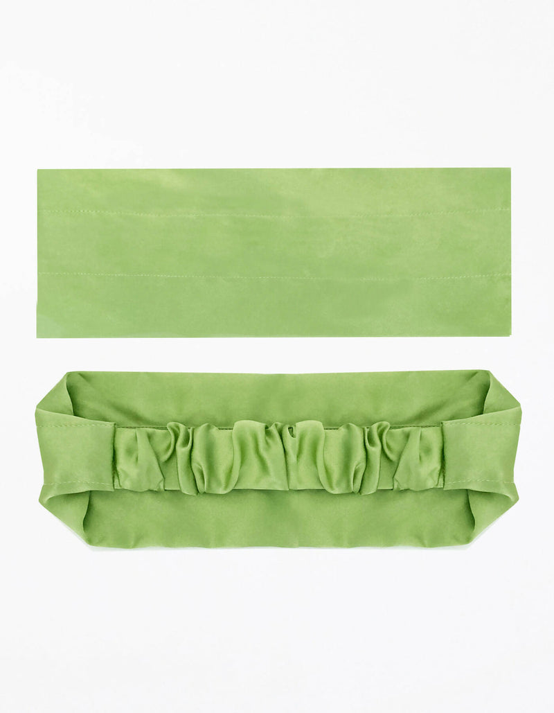 Claudine Silk Headwrap - Pistachio