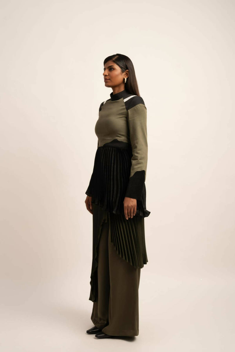 THE CHAOS CASCADE TROUSERS & SKIRT SET