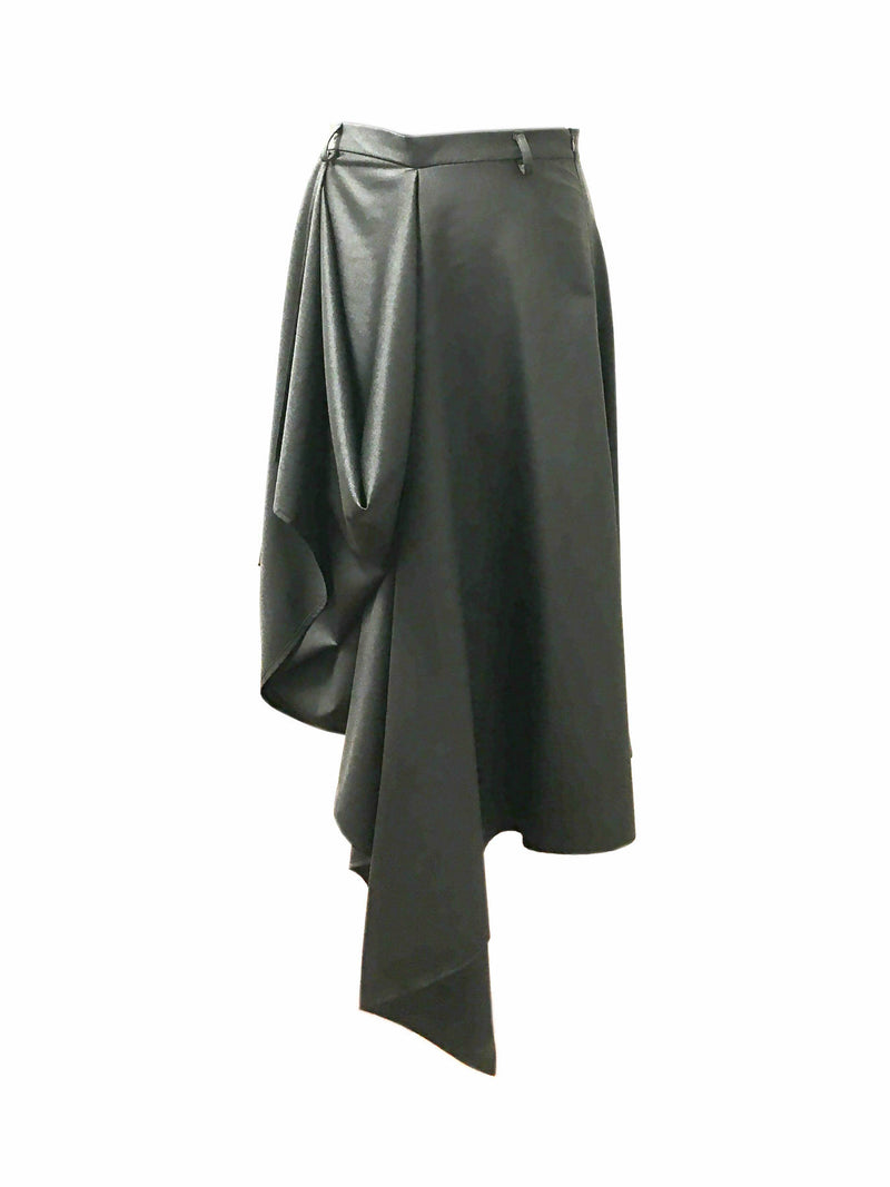 Asymmetric Draping Skirt