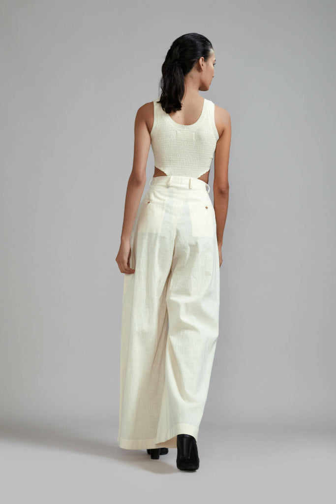 Off-White Long Pleated Trouser