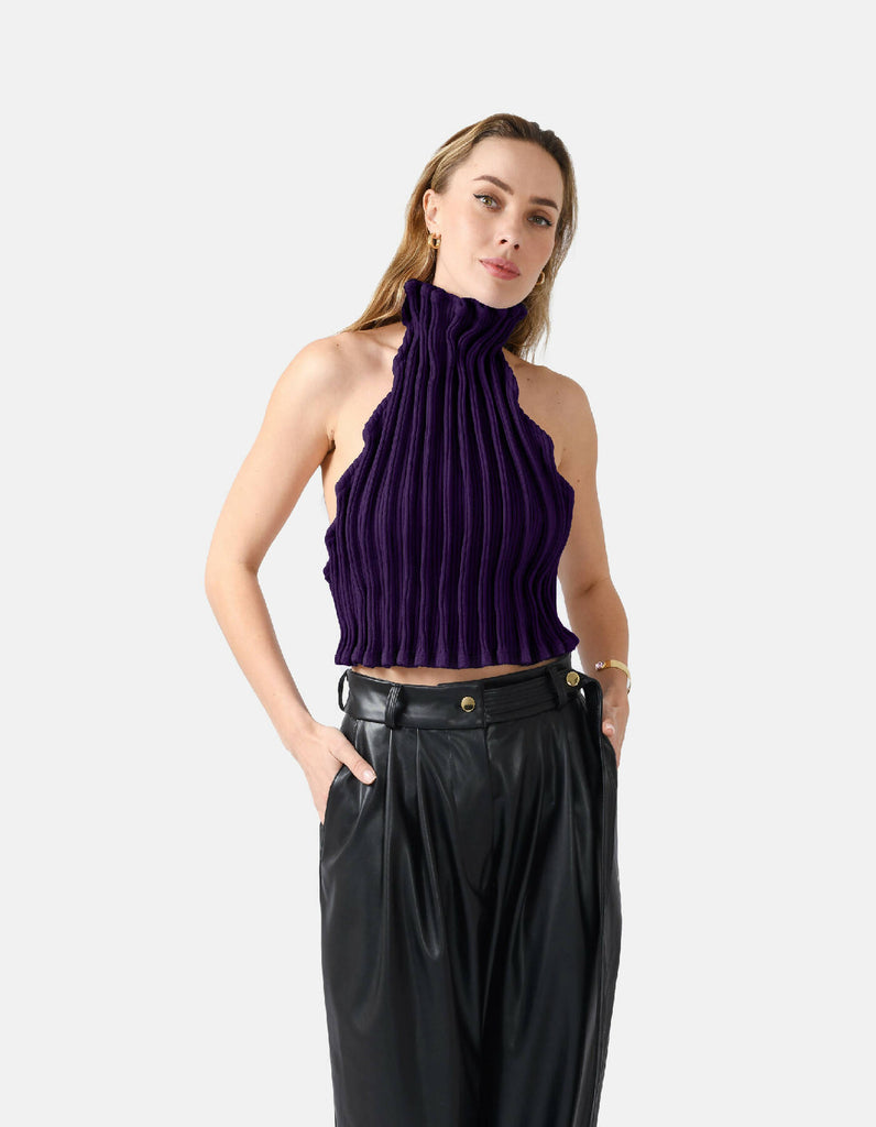 Reishi Knit Halter Top