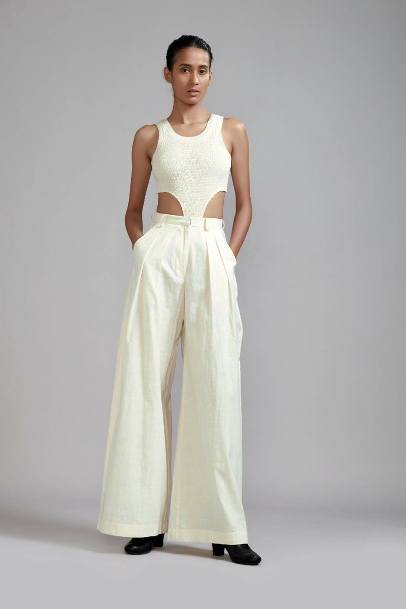 Off-White Long Pleated Trouser