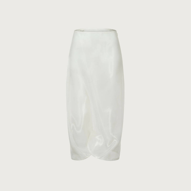 Twisted organza skirt