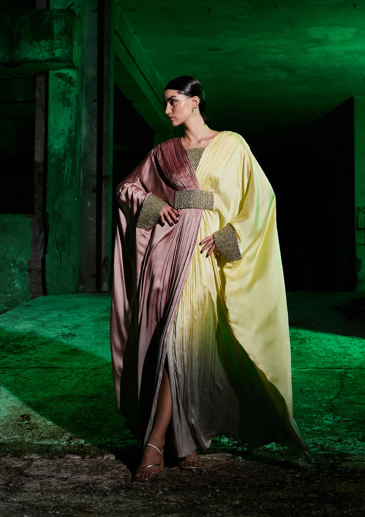 The Colourblock Zari Kaftan