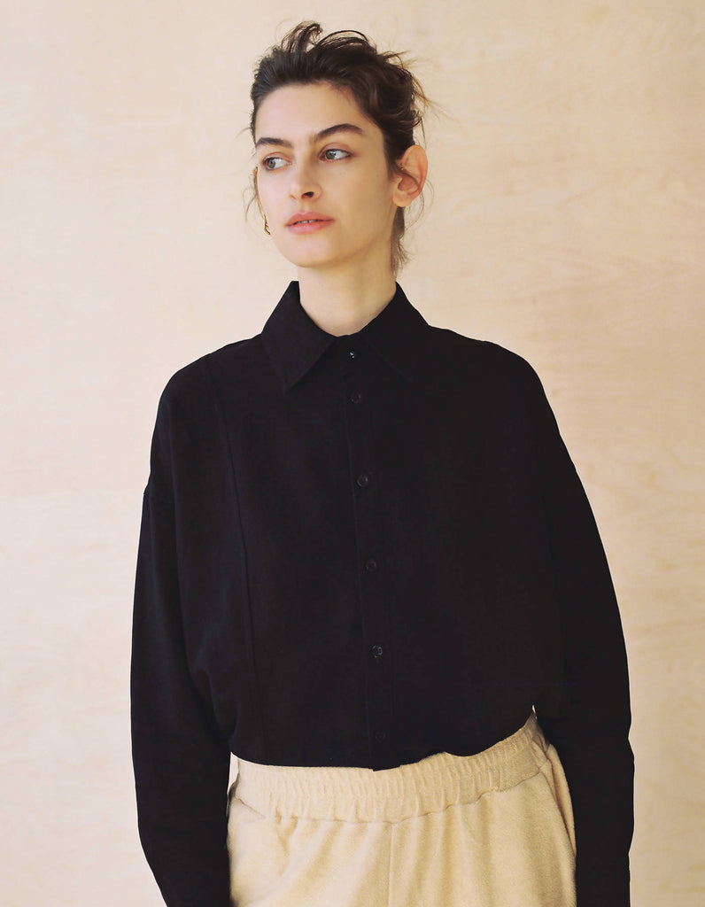 'Holly' Oversized Buttoned Blouse