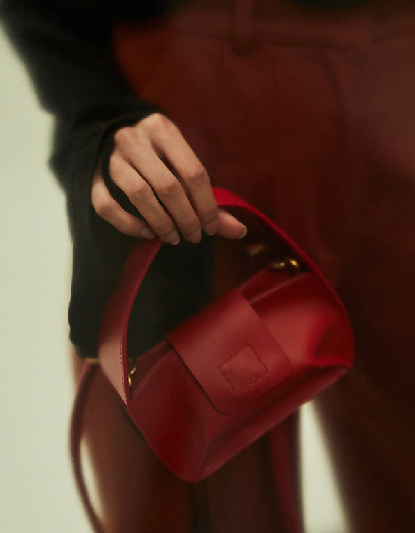 Red Mini Bowl Bag