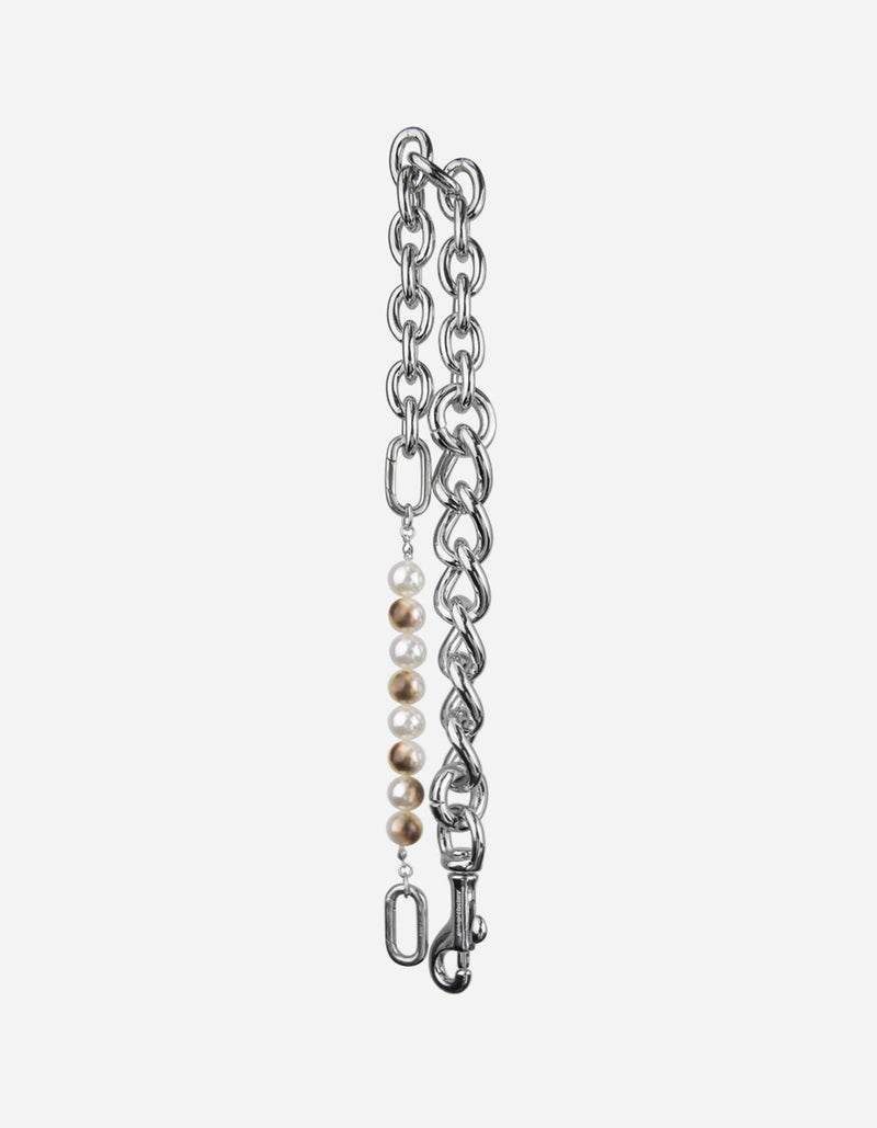 Burnt Pearl Chain Necklace