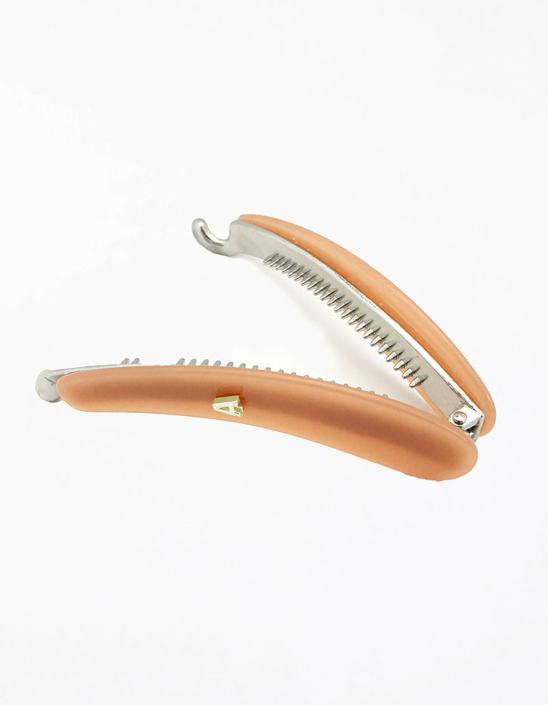 Liv Cellulose Acetate Banana Clip - Peach