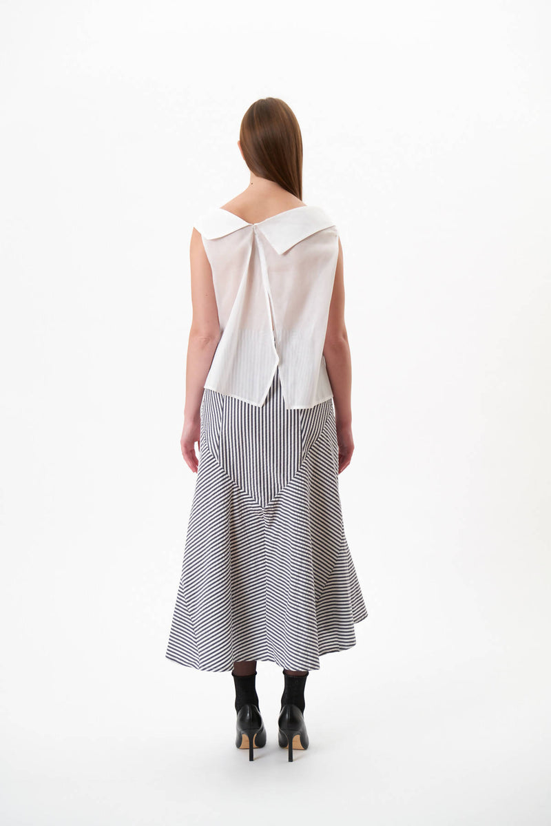 Draping Sleeveless Shirt