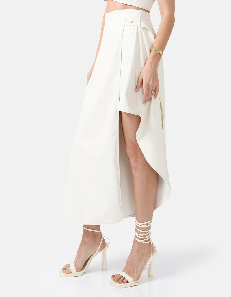 Fatale Asymmetrical Wrap Skirt