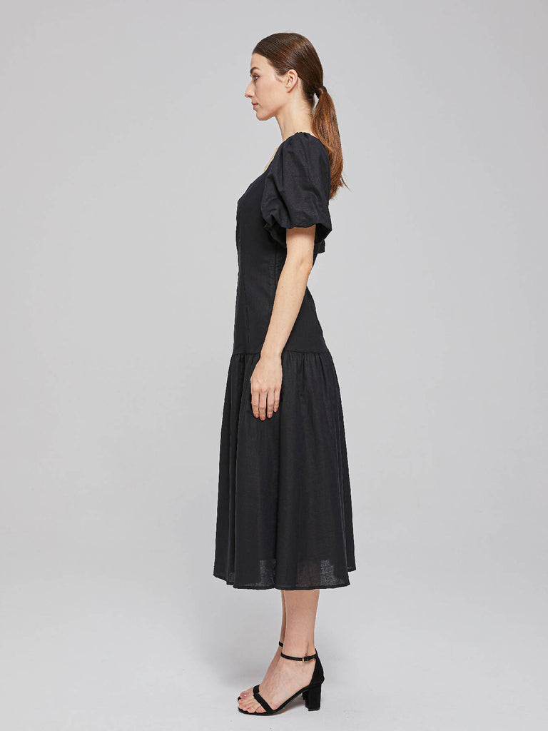 PUFF SLEEVE DRESS